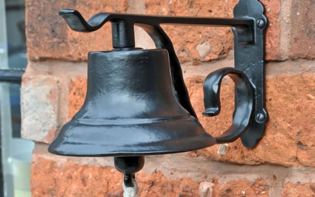 Cast Iron Bells, Brass Bells, School Hand Bells, Butler Bells, Downton  Abbey Bell Pull